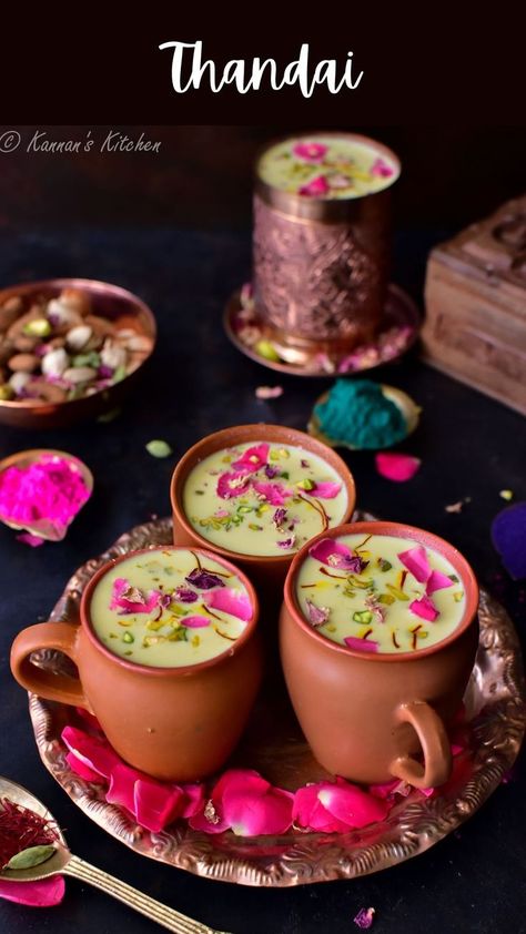 Sattu Drink Recipe, Indian Drinks Non Alcoholic, How To Make Faluda Drink, Rose Water Drink, Indian Yogurt Drink, Indian Summer Drinks, Fresh Rose Petals, Pistachios Nuts, Tasty Recipes Videos