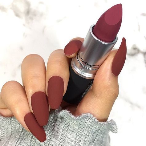 Mac Love Me Lipstick, Fall Lipstick Colors, Mac Lipstick Swatches, Mac Lipstick Shades, Fall Lipstick, Mac Lipsticks, Perfect Lipstick, Lipstick Kit, Batons Matte