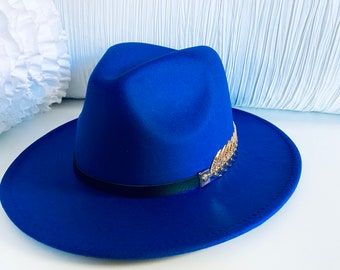 Blue Fedora Hat, Male Attire, Fedora Hat Outfits, Nice Hats, White Fedora Hat, White Fedora, Spicy Meatballs, Mens Hats, Hats Fashion