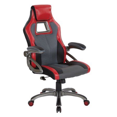 The Race Chair from OSP Designs helps you maximize quality and comfort with a flair of energy. Take your gaming sessions to a new level or power yourself through the long work hours. Customize your mobility standards by flipping back the upholstered Toucan arm pads (OSP patent pending). With the locking/tilt mechanism, adjusting this chair is a breeze. Additionally supported with a beautifully coated nylon base in smooth bonded leather. This sustainable chair is certain to enhance your home or o Sustainable Chair, Coastal Accent Chairs, Desk Redo, Car Chair, Car Office, High Back Chairs, Office Desk Chair, Chair Style, Gaming Chair