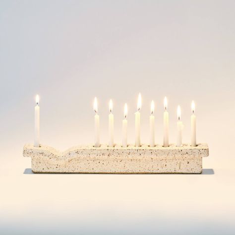 Hanukkah Menorah, Look At The Sky, Jewish Holidays, Ceramics Ideas Pottery, Menorah, Ceramic Design, Ceramic Artists, Organic Shapes, Glass Design