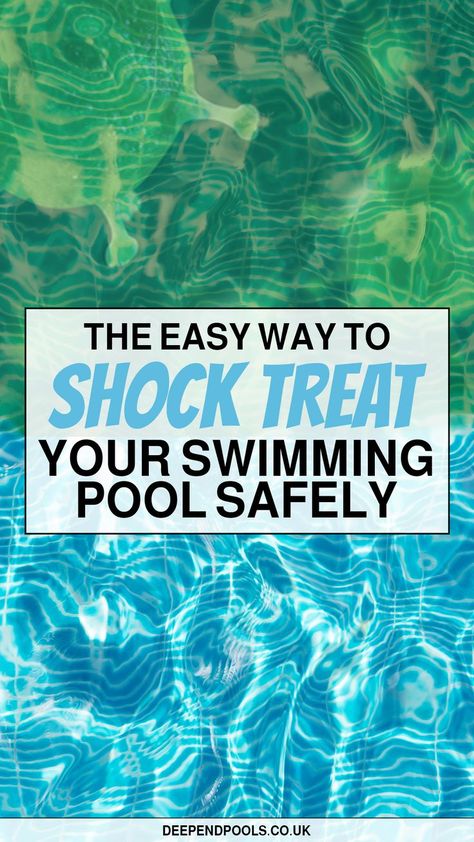 Do you want to shock treat your swimming pool safely? Read this guide to make sure you're shock treating your pool correctly ✔️ #SwimmingPool #PoolSafety #PoolChemicals #ShockTreatment #FiClor Pool Shock For Cleaning, Borax In Swimming Pool, Homemade Swimming Pools, Pool Cleaning Tips, Homemade Pools, Swimming Pool Chemicals, Pool Shock, Pool Care, Diy Swimming Pool