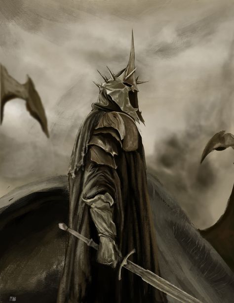 Lord Of Rings, Witch King Of Angmar, Witch King, Lord Of The Rings Tattoo, John Howe, Middle Earth Art, Tolkien Art, Lotr Art, Fantasy Male