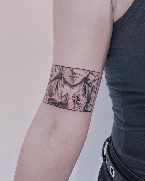 Aot Manga Panel Tattoo, Aot Matching Tattoo, Levi Aot Tattoo, Eren Jaeger Tattoo, Levi Ackerman Tattoo, Levi Tattoo, No Face Tattoo, Square Tattoo, Attack On Titan Tattoo