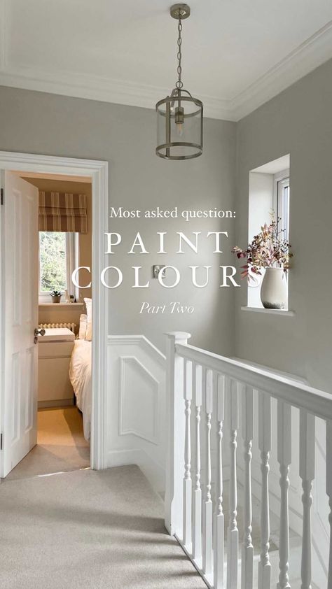 Neptune Driftwood Paint, Neptune Bedroom, Hallway And Stairs Ideas, Neptune Bathroom, Hall Paint Colors, Stairs And Hallway Ideas, Hallway Paint Colors, Landing Ideas, Hallway Paint