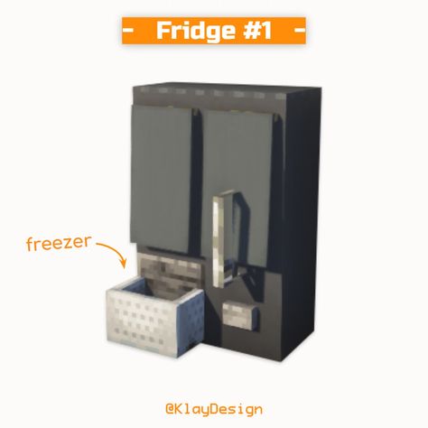 FRIDGE IDEAS! Here I tried to build three designs of fridges in minecraft! I love the trick of the cart! 😱 It turned out so cool! What’s your favorite? Comment it down below 😉! ——————————————— ⁃ 🪴 Follow for more minecraft inspirations! ⁃ 🙌 Complementary Shaders ⁃ 🍳 Repost with credits only! ——————————————— Tags: #minecraft #minecraftbuilds #minecraftbuildings #minecrafthouse #minecraftideas #minecraftcrea #minecraftonly #minecraftpc #minecraftdesign #minecraftkitchen #fridge Minecraft Homes, Fridge Ideas, Minecraft Kitchens, Minecraft C, Minecraft Buildings, Minecraft Designs, Minecraft Houses, So Cool, Design Reference