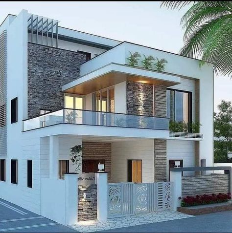 Labas Ng Bahay, Indian House Exterior Design, House Projects Architecture, Modern Bungalow House Design, House Outer Design, House Roof Design, Small House Front Design, Modern Small House Design, Small House Design Exterior