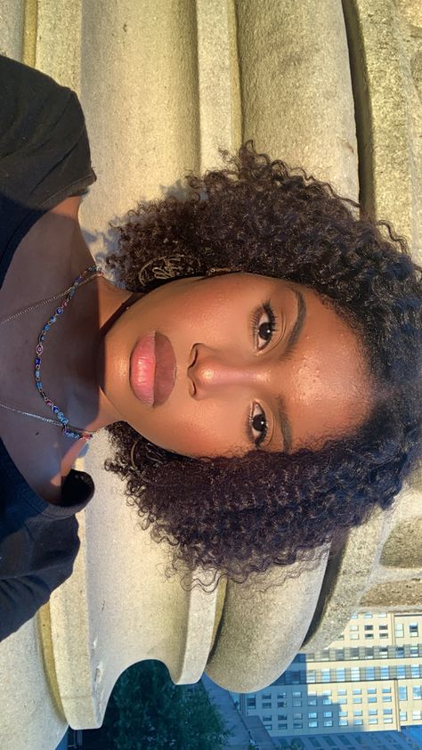 The sun was facing me and I wanted to capture the moment of me looking good in golden hour moment. Okay that is all. Coily Bob Hairstyles, Short Curly 4b Hair, Short 4a Hair, Burnt Bridges, 4a Hairstyles, 4a Hair, Natural Curly Hair Cuts, 3c Hair, Quick Natural Hair Styles