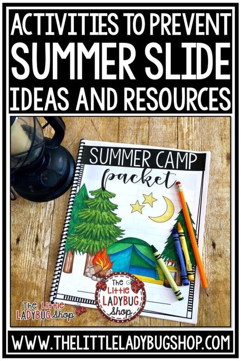 Summer School Reading Activities, Summer Literacy Activities, Summer Activity Ideas, Summer Learning Activities, Summer School Activities, Elementary Graduation, Summer Packet, Planning School, Summer Prep