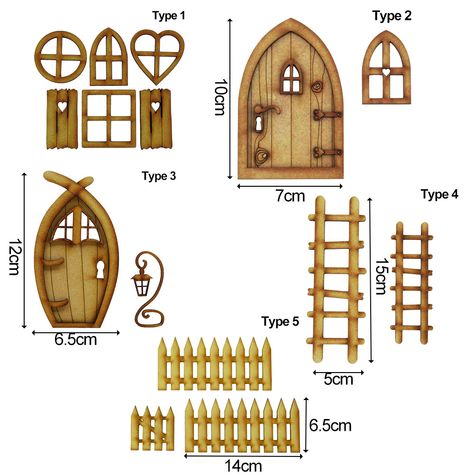 Micro Landscape Dollhouse Garden Wood Ornament Vintage Decoration Miniature Fairy Elf Door Wooden Elf Door Diy, Elf Door, Wooden Decorations, Garden Figures, Dollhouse Garden, Door Diy, Wooden Decoration, Fairy Garden Decor, Garden Decor Diy