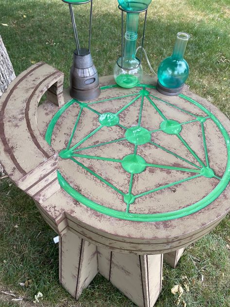 Skyrim Alchemy, Alchemy Table, Coffee Bar Table, Resin Colors, Table Resin, Gaming Table, Elder Scrolls, Skyrim, Paint Color