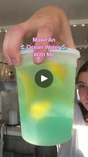 1.4M views · 23K reactions | How to make a fresh lemon Ocean Water! #lemonaderecipe #oceanwater #oceanwaterdrink #drinkrecipes #bluedrinks | Edward Reynolds | Edward Reynolds · Original audio Sonic Blue Ocean Water Drink Recipes, Blue Ocean Drink Recipe, How To Make Ocean Water Drink, Ocean Water Lemonade, Calypso Lemonade Cocktails, Ocean Water Drink, Blue Drinks, Ocean Water, Lemonade Recipes