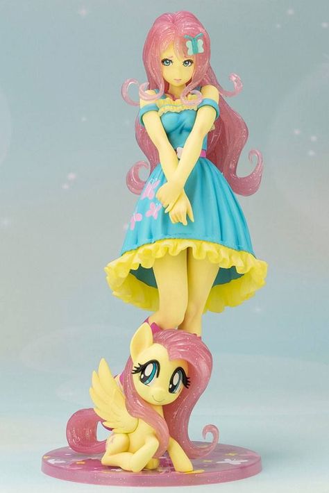 !This is a fluttershy figure. I'm sorry I don't know where they sell her or do they even sell her but maybe this can be a idea to make or to search online to see if they sell her anywhere! Fluttershy Bishoujo, My Little Pony Fluttershy, My Little Pony Figures, My Little Pony Collection, My Little Pony Princess, 3d Figures, My Little Pony Characters, My Little Pony Pictures, Anime Figurines