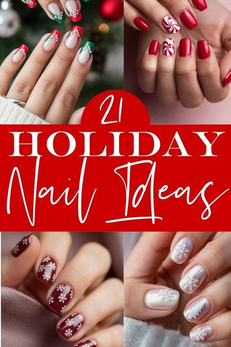 I’m beyond excited for Christmas this year. Like, everything about it—the twinkly lights, cozy blankets, hot cocoa on repeat—just has me in the best mood. But let’s be real for a sec, one of my absolute favorite things about the holiday season? The nails. Yep, cute Christmas nails are such a vibe, and I’ve already […] Holiday Light Nails, Holiday Nails Solid Color, Christmas Nails Not Red, Simple Christmas Manicure, Nails Oval Christmas, Light Christmas Nails, Winter Nails Oval, Oval Winter Nails, Nails French Tip Christmas