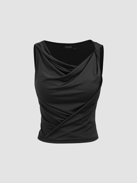 Cider Kpop Zone Cider Tops, Mode Zara, Purple Crop Top, Black Crop Top Tank, Solid Tank Tops, Clothing Details, Cute Crop Tops, Crop Tank Top, Crop Top Sweater