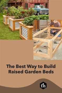 Raised Garden Beds Corrugated Metal, Garden Box Design Raised Beds, Wood And Metal Raised Garden Beds, Landscape Gardening Ideas, Metal Raised Garden Beds Diy, Above Ground Garden Boxes Diy, Raised Garden Beds Design Ideas, Galvanized Garden Beds Diy, Garden With Metal Raised Beds