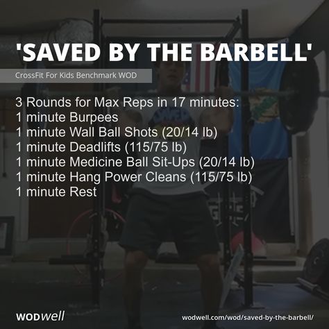 1 minute of work at each of the 5 stations - for 3 rounds. Move immediately to the next station after 1 minute. The clock does not reset or stop between exercises. 1 point per rep. Kettlebell Circuit Workout, Crossfit Barbell, Burpee Workout, Spartan Race Training, Crossfit Workouts Wod, Emom Workout, Wod Workout, Barbell Workout, Crossfit Gym