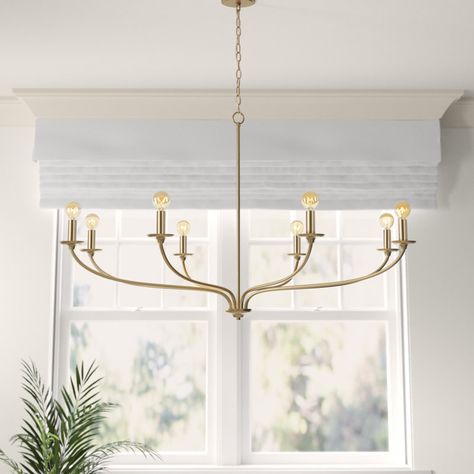 Lark Manor Ajahn 8 - Light Dimmable Classic / Traditional Chandelier | Wayfair Classic Chandelier, Candle Style Chandelier, Candle Chandelier, Traditional Chandelier, Candle Styling, Candelabra Bulbs, Light Candle, Custom Lighting, Lighting Sale