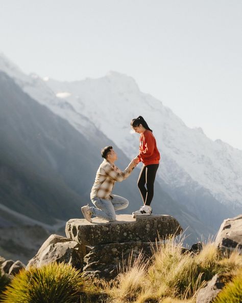 Last weeks proposal under the iconic Mount Cook. Everything aligned for this one, the perfect light came out just at the right time and all the tourists disappeared that moments prior were swarming the view point. So grateful I get to be a part of these moments. Huge congratulations to these two x . . #Queenstownphotographer #queenstownweddingphotography #wanakaweddingphotographer #queenstownwedding #nzweddings #nzbrideandgroom #nzweddingphotographer #newzealandweddingphotographer #newzeal... New Zealand Proposal, Melissa Clark, Queenstown Wedding, New Zealand Wedding, Mount Cook, View Point, Queenstown, Right Time, So Grateful