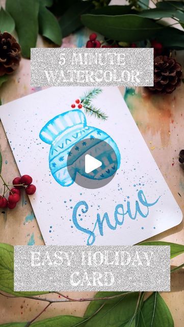 Mary Wu | Aspiring Watercolor & Flower Preservationist on Instagram: "Do you wear mittens in the winter?

Let’s paint a super cute and easy holiday card, using crayons, cookie cutter, and Q-tips… anyone can do this!

Watercolor technique: Watercolor Resist with Crayons and Oil Pastels. This is the technique that we use the most often, because it’s the easiest, quickest, and most adaptable. Simply draw on paper with crayons or oil pastels, and then paint over with watercolors and watch as the paint resists the wax!

Watercolor: @grabieofficial 

Let’s paint a super cute mitten holiday card that only takes a few minutes! Make quick watercolor a daily habit!  Inspired by lack of time and the coming of holidays 🎄🎅… always painting in the EASIEST way I can think of…

Matthew 19:26 But Jesus l Simply Draw, Quick Watercolor, Watercolor Christmas Cards Diy, Watercolor Resist, Simple Holiday Cards, Watercolor Christmas Tree, Watercolor Christmas Cards, Q Tip, Watercolor Christmas