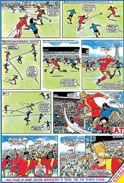 Roy of the Rovers - Melchester Rovers relaunched online comic Football Comic, Martin Kemp, Storyboard Ideas, Football Books, Match Of The Day, Art Football, Happy Childhood, Football Illustration, Retro Comic Book