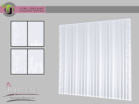 Shutters With Curtains, Die Sims 4, Farmhouse Curtains, The Sims 2, Sims Community, Curtains Blinds, Sims 4 Houses, The Sims4, Sheer Curtain