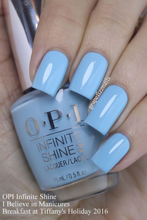 Opi Summer Colors, Pastel Nail Ideas, Skittle Mani, Tiffany Blue Nails, Nails 23, Light Nail Polish, Opi Nail Colors, Nails Opi, Pretty Nail Polish