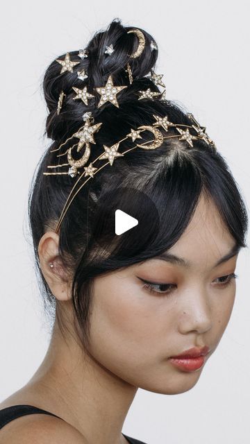 JENNIFER BEHR on Instagram: "Elevate your top bun with our just-launched Despina Bobby Pin Set and Juno Headband, featuring dozens of hand-set Swarovski crystals ✨ hair by @allenthomaswood" Top Bun, Jennifer Behr, Bobby Pin, Crystal Hair, Juno, Bobby Pins, Swarovski Crystals, Product Launch, Crystals