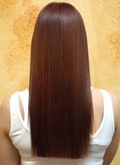 long one length on Pinterest | Long Dark Hair, Fringe Hairstyles ... Long Length Haircuts, V Cut Hair, One Length Haircuts, One Length Hair, Shoulder Haircut, V Hair, Hair Dark, Hair Color Shampoo, Long Dark Hair