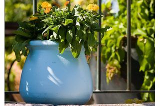 eHow | How to Videos, Articles & More - Discover the expert in you. Glazed Ceramic Pots, Cheap Planters, Paint Garden Pots, Painted Ceramic Planter, Gardening Pots, Creative Planter, Flower Pots Outdoor, Plastic Flower Pots, Plastic Flower