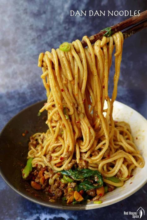 Sichuan Noodles, Chinese Noodle Dishes, Noodles Spicy, Pork Pasta, Dan Dan Noodles, Noodle Dish, Chinese Noodles, Asian Inspired Recipes, Chinese Dishes