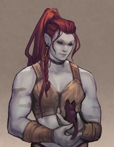 Female Drow Barbarian, Goliath Barbarian Female Dnd, Tiefling Barbarian Woman, Air Genasi Barbarian, Buff Lady Character Design, Dnd Female Goliath, Goliath Dnd Woman, Female Half Orc Barbarian, Half Orc Barbarian Female Dnd