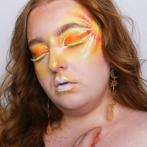 Sunshine Makeup, Yellow Makeup, Bright Makeup, Spring Inspo, Make Up Inspo, Spring Makeup, Summer Makeup, Creative Makeup, Colorful Makeup