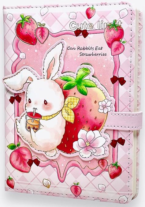 Amazon.com : Bunny Journal, Bunny Journal for Girls, Kawaii Journal, Cute Journal for Girls, Bunny Journal Notebook, Soft PU Leather Cover, 6.6 x 4.9 inch (16.8 x12.4 cm), A5 : Office Products Bunny Journal, Kawaii Journal, Kawaii Notebook, Cute Journal, Journal Cute, Leather Journal Cover, Diary Notebook, Cute Journals, Sweetest Day