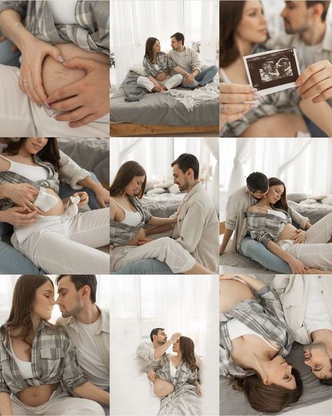 Maternity Shoot Home Ideas, Maternity Photography Themes, Pregnancy Photoshoot Ideas At Home, Maternity Photo Shoot Ideas At Home, Pregnancy Couple Photoshoot, Bedroom Maternity Photos, Home Maternity Shoot Ideas, Maternity Photography At Home, Diy Maternity Shoot