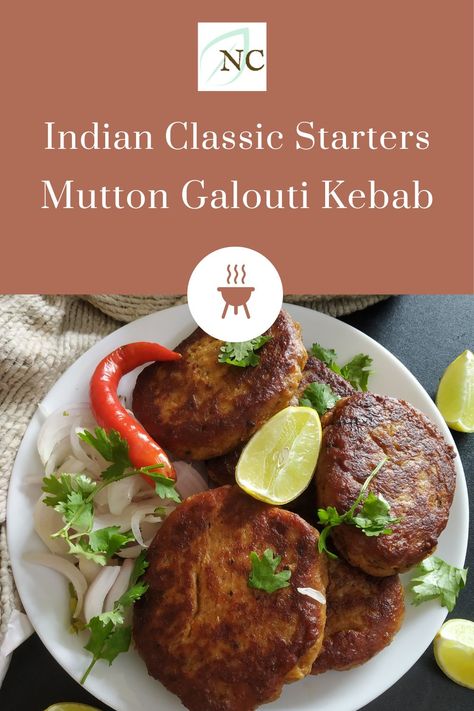 Do you know what Galouti Kebab means? It means the kebab that melts in your mouth. Mutton Galouti Kebab is an aromatic kebab recipe that just melts in your mouth, and both your heart and stomach are fulfilled. This easy-to-make flavor-packed recipe should be on every non-vegetarian foodie's list. Mutton Kebab Recipes, Galouti Kebab Recipes, Mutton Kabab Recipe, Mutton Kebab, Indian Starters, Kebab Recipe, Recipe For 1, Kebab Recipes, Slider Recipes