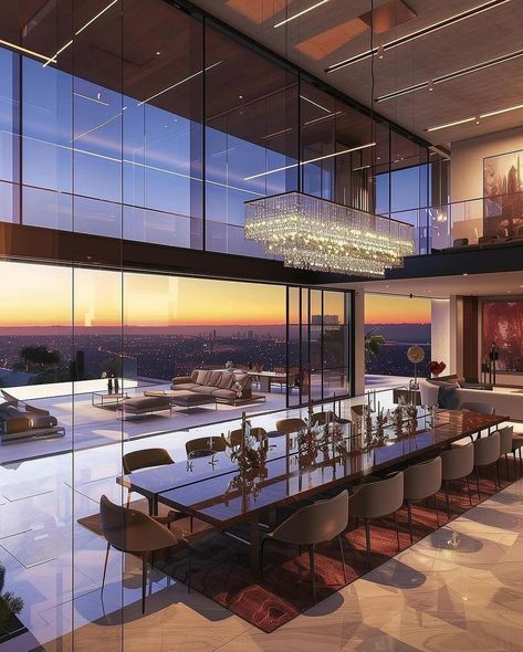 $80 Million Beverly Hills Mansion 🏡😍
.
.
.
#beverlyhills #mansion #home #luxurymansion #modernarchitecture #modernhome Luxury Dining Room Mansions, Penthouse Aesthetic, Dream House Pictures, New York Penthouse, Interior Design Dining, Beverly Hills Mansion, Luxury Houses Mansions, Dinning Room Design, Luxury Penthouse