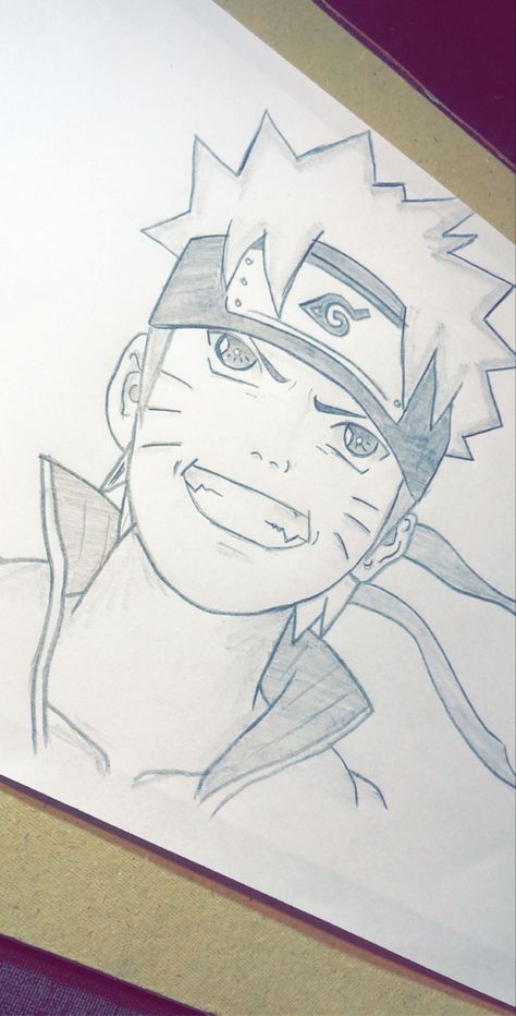 Pencil sketch Naruto Uzumaki Drawing Pencil, Naruto Sketch Pencil, Enemy Sketch, Naruto Pencil Sketch, Enemy Drawing, How To Draw Naruto, Sketches Anime, Cool Easy Drawings, Naruto Sketch Drawing