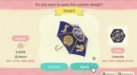 Animal Crossing Cafe, Pocket Camp, Cute Games, Animal Games, Design Reference, Animal Crossing, Fossil, Umbrella, Custom Design