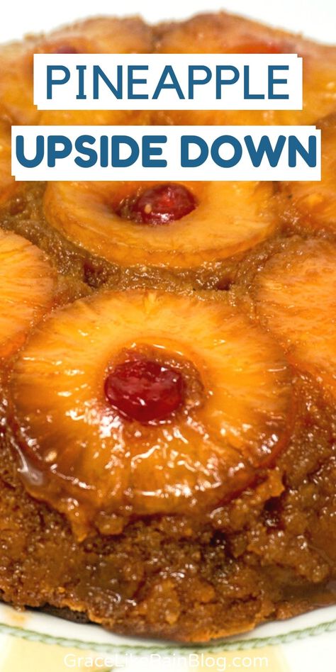 Cast Iron Pineapple Upside Down Cake, Dessert Pineapple, Pineapple Upside Cake, Brown Sugar Cake, Mini Pineapple Upside Down Cakes, Brown Sugar Caramel, Cake Pineapple, Peach Pound Cakes, Pineapple Cake Recipe