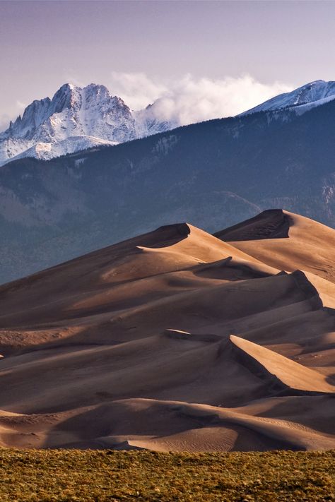 America's Most Beautiful Sand Dunes Sand Dunes National Park Colorado, Beautiful Places In Usa, Beautiful Places In America, Beautiful Vacation Spots, Great Sand Dunes National Park, Great Sand Dunes, Sand Dunes National Park, Scenic Railroads, Places In America