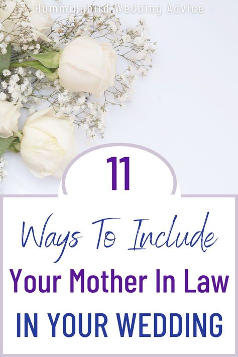 Most people want their parents to be somewhat included or in the loop when they are getting married. If you are looking for ways to include your mother in law in your wedding, this is the post for you. This post has ideas to help you get your mother in law involved in your wedding, whether it's to join for events leading up to the wedding, help with wedding decor, or just be in the know about wedding planning. // getting married // moms // brides // grooms // planning a wedding // married // wed How To Be A Good Mother In Law, Hummingbird Wedding, Wedding Jobs, Future Mother In Law, Parents In Law, Bride Speech, Wedding Toss, Wedding To Do List, Mom In Law