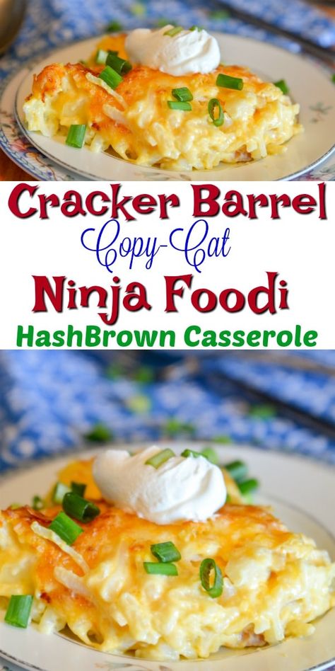 Hashbrown Casserole Cracker Barrel, Steak Zucchini, Hashbrown Casserole Easy, Homemade Hashbrowns, Ninja Cooking System Recipes, Hashbrown Casserole Recipe, Cheesy Hashbrown Casserole, Frozen Hashbrowns, Fathead Dough