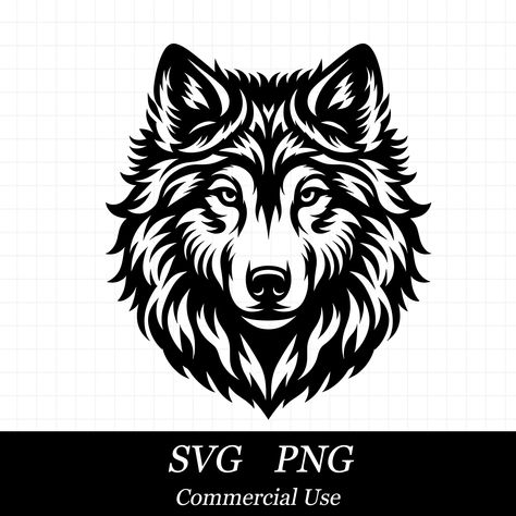 Wolf Png, Wolf Svg, Wolf Design, Wolf Head, Wolf Art, Svg Files For Cricut, Wolves, American Art, Svg Files