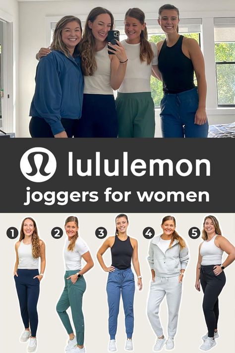 The best lululemon joggers - and a detailed guide to help you decide which joggers are right for you. Joggers are extremely versatile and appropriate for everything from working out to dressing up for work to lounging on the couch. Here you'll find a shopping guide to lululemon's best joggers for women, with a size and fit guide included. Lululemon Align Joggers Outfit, Align Jogger Outfit, Lululemon Joggers Outfit, Lululemon Jogger Outfit, Joggers Outfit Fall, Cargo Joggers Outfits, Best Lululemon Leggings, Lululemon Dance Studio Jogger, Joggers Lululemon