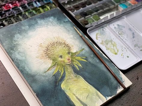 𝕴𝖗𝖎𝖘 𝕮𝖔𝖒��𝖕𝖎𝖊𝖙 on Twitter: "Can you tell I love dandelions? Because I do… " Iris Compiet, Dandelion Watercolor, My Muse, Commercial Art, Sketch Inspiration, Mystical Art, Mystical Creatures, Magical Creatures, Creature Design