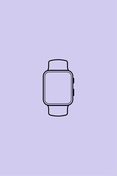 Purple Watch Icon, Lavender Icons, Aesthetic Apple Watch, Purple Pics, Widgets Iphone, Iphone Purple, Purple Watch, Purple Icon, Apps Icon