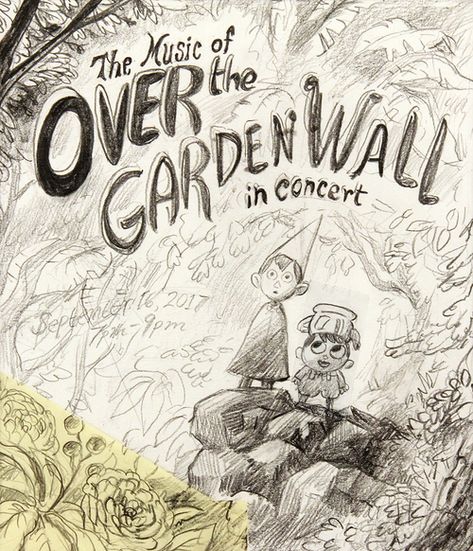 Over the Garden Wall Concert Poster v2, Patrick McHale Over The Garden Wall Storyboard, Patrick Mchale Art, Over The Garden Wall Sketch, Over The Garden Wall Illustration, Over The Garden Wall Comic, Over The Garden Wall Poster, Patrick Mchale, Over The Garden Wall, Concert Poster