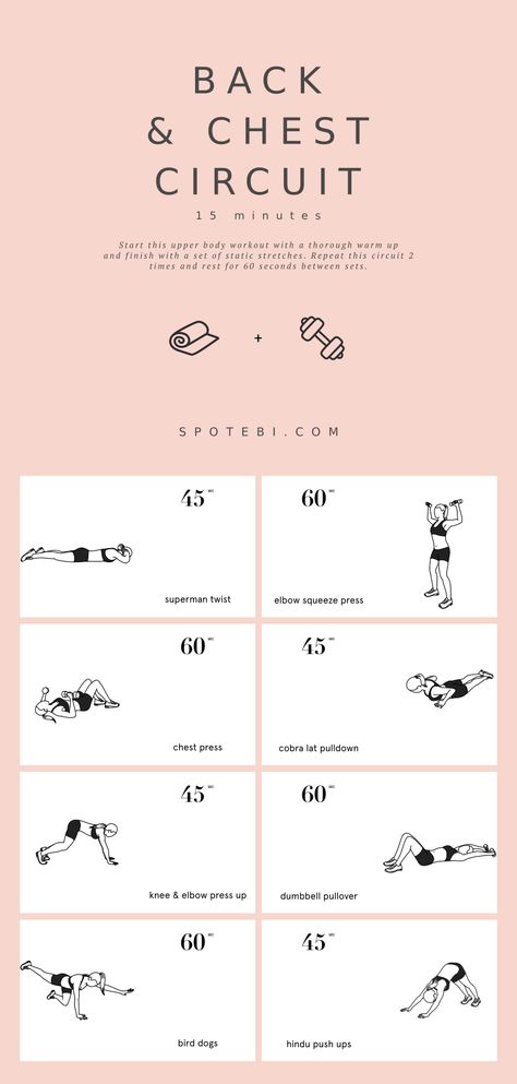 Try this 15-Minute Back and Chest Circuit today to tone your muscles and get a stronger and leaner upper body! https://www.spotebi.com/workout-routines/15-minute-back-chest-circuit/ Posture Workout, Biceps Training, Bicep And Tricep Workout, Latihan Dada, Posture Exercises, Biceps And Triceps, Triceps Workout, Biceps Workout, Better Posture