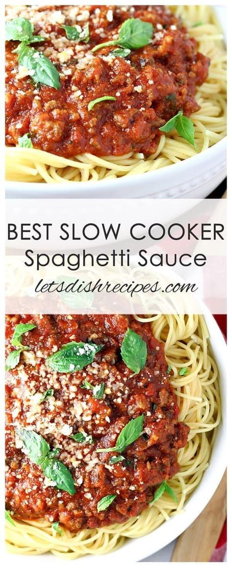 Crockpot Spaghetti Sauce, Slow Cooker Spaghetti Sauce, Recipe Ground Beef, Crockpot Spaghetti, Makanan Italia, Slow Cooker Spaghetti, Resep Pasta, Sauce Spaghetti, Spaghetti Sauce Recipe